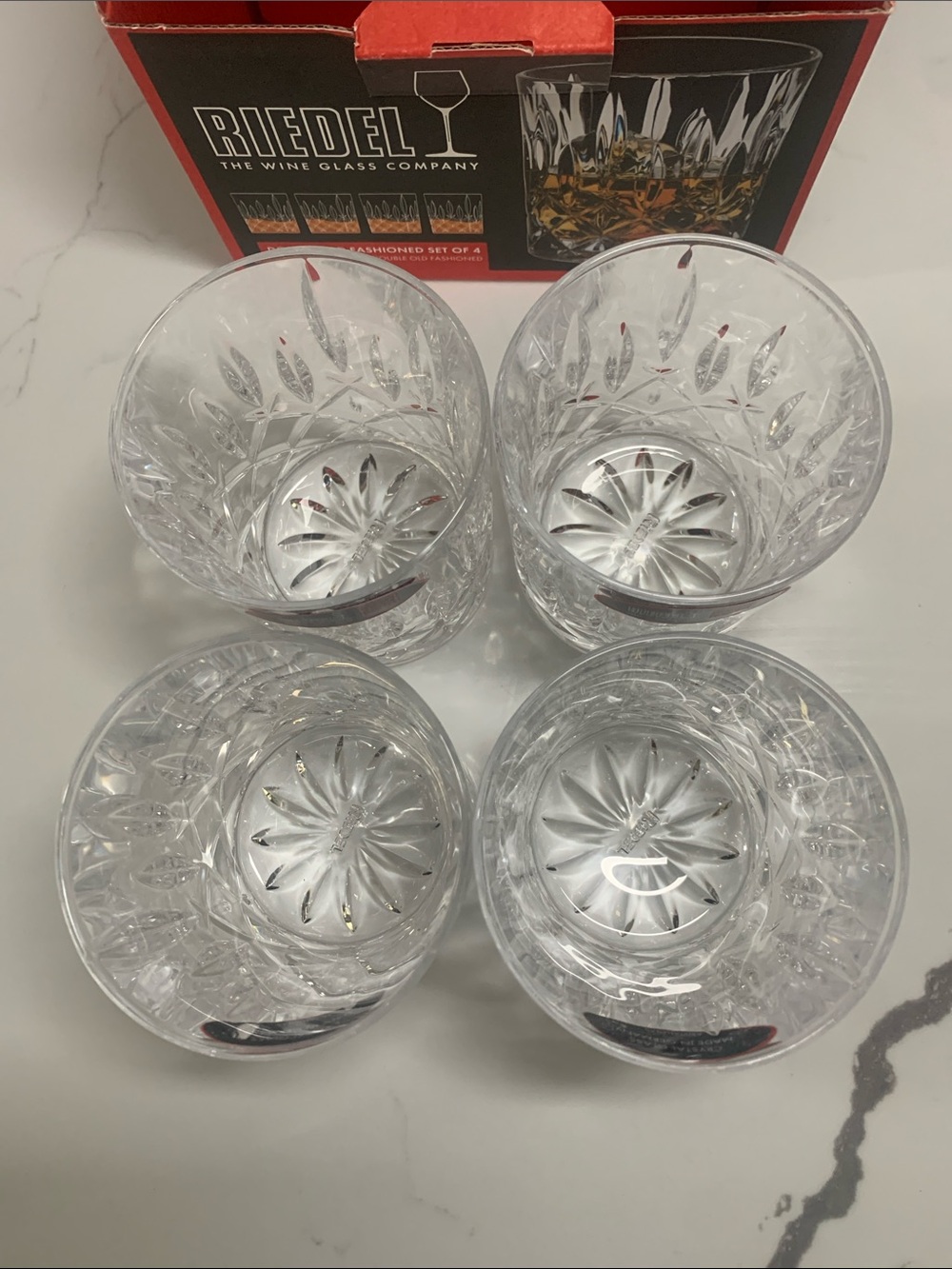NEW Riedel Double Old Fashioned Crystal Glass Set of 4 10oz - Picture 7 of 7